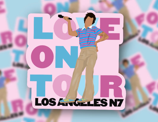HSLOT22 LOS ANGELES N7 GLOSSY VINYL STICKER