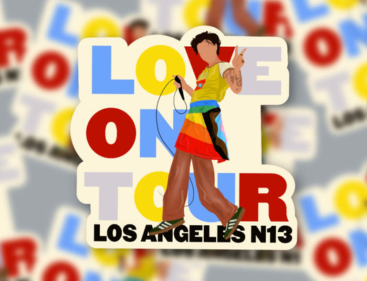 HSLOT23 LOS ANGELES N13 GLOSSY VINYL STICKER