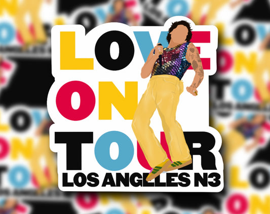 HSLOT22 LOS ANGELES N3 GLOSSY VINYL STICKER