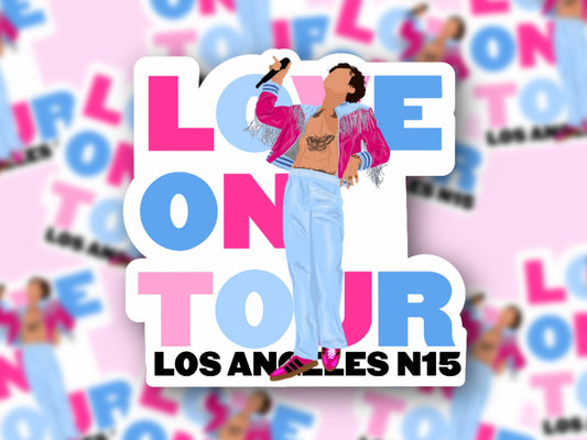 HSLOT23 LOS ANGELES N15 GLOSSY VINYL STICKER