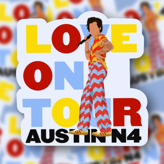 HSLOT22 AUSTIN N4 GLOSSY VINYL STICKER