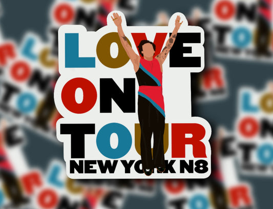 HSLOT22 NEW YORK N8 GLOSSY VINYL STICKER