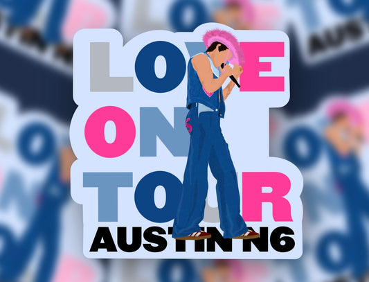 HSLOT22 AUSTIN N6 GLOSSY VINYL STICKER